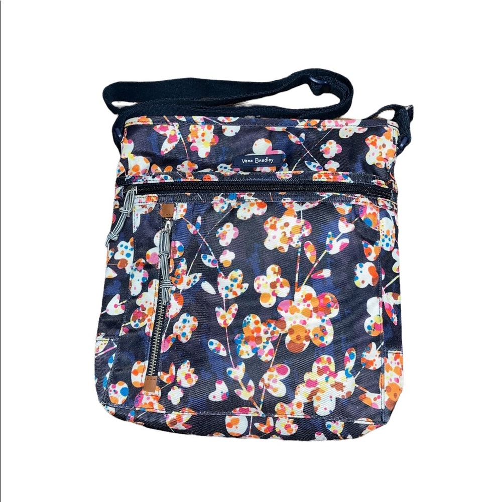 Vera Bradley Navy Blue Floral Crossbody Bag - Picture 3 of 16